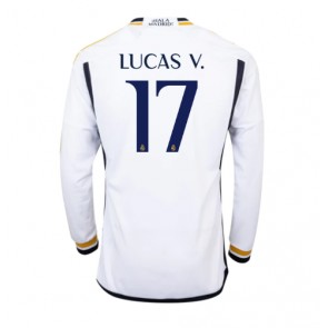 Real Madrid Lucas Vazquez #17 Replica Home Stadium Shirt 2023-24 Long Sleeve